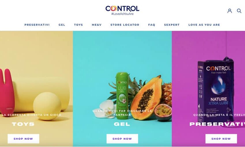  ‘Love as you are’, Control lancia il suo eCommerce in partnership con Glint