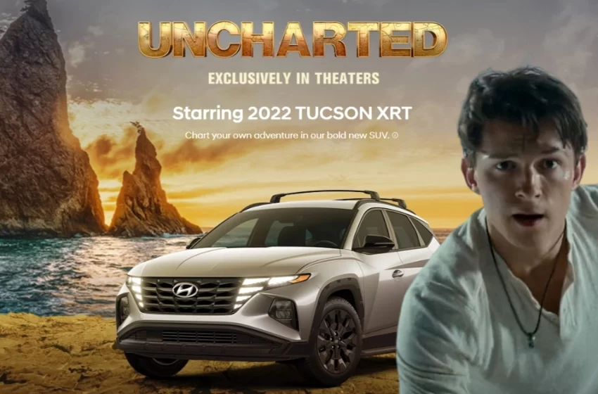  Hyundai, partnership con Sony per “Uncharted”: product placement e spot tv con Tom Holland