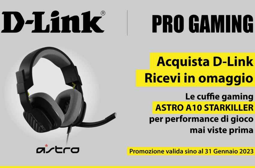  D-Link dedica ai propri utenti una nuova promozione DLink4Me, offrendo in omaggio cuffie per il gaming