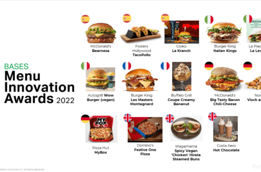  NielsenIQ BASES annuncia i vincitori del premio Europe Menu Innovation Award 2022