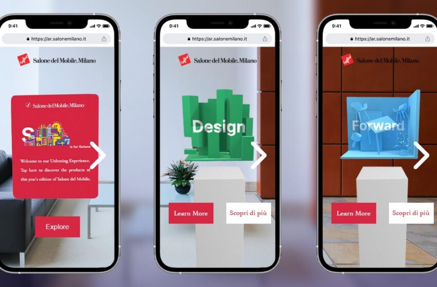  Aryel, la Realtà Aumentata arriva al Salone del Mobile.Milano 2023