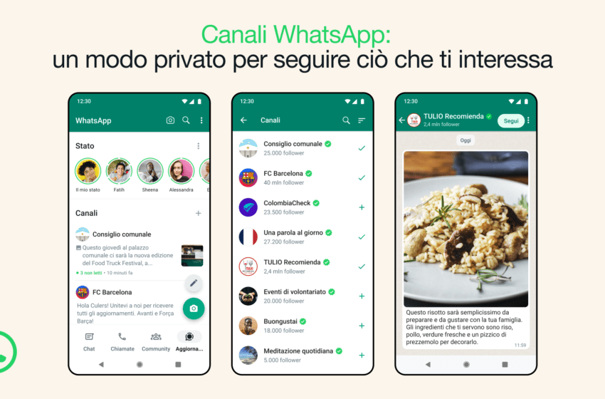  Mark Zuckerberg presenta i Canali WhatsApp