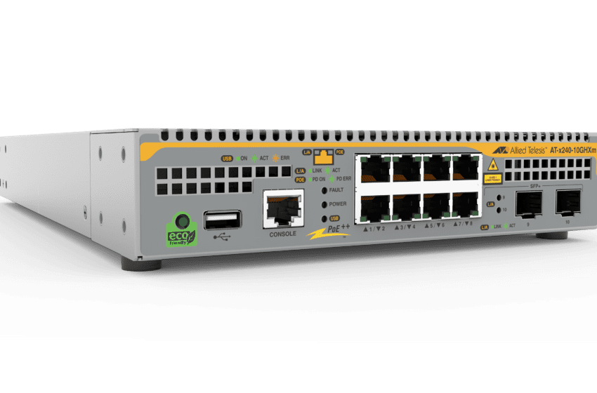  Soluzioni di rete all’avanguardia con la serie di switch Edge multi-Gigabit x240 che supporta PoE++ a 90W di Allied Telesis