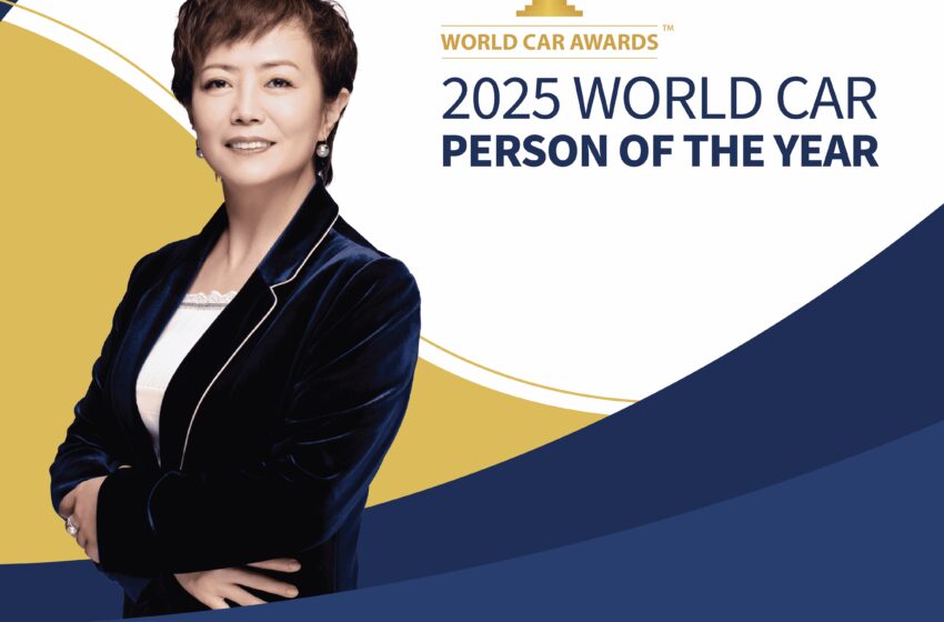  BYD: Stella Li è stata eletta “World Car Person of the Year 2025”