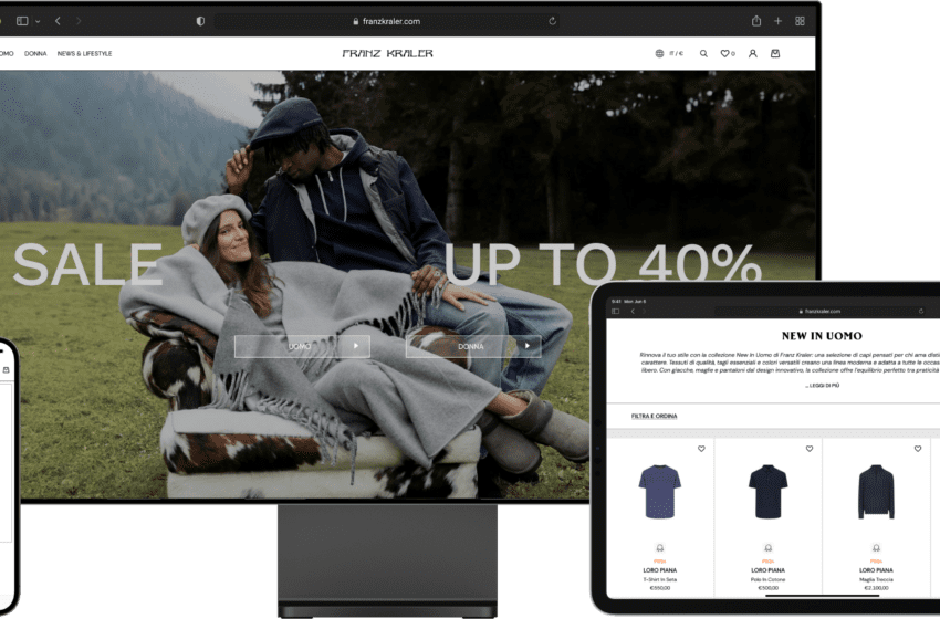  Franz Kraler sceglie Visio Digital Partner per trasformare il suo e-commerce: un nuovo sito per un’esperienza di lusso
